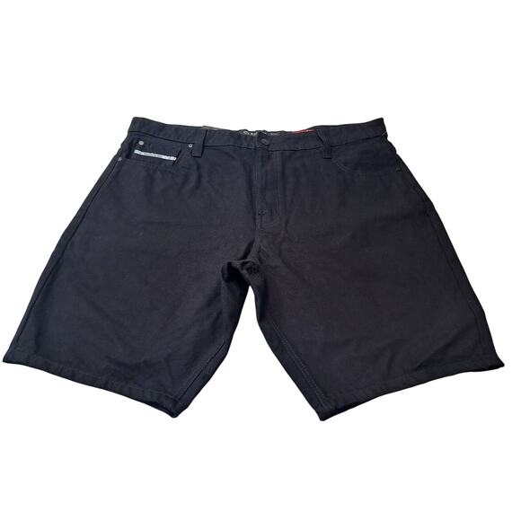 NWT Ecko Unlimited Men's W44 Denim Shorts 759 Relaxed Black Classic Pockets - Picture 1 of 7